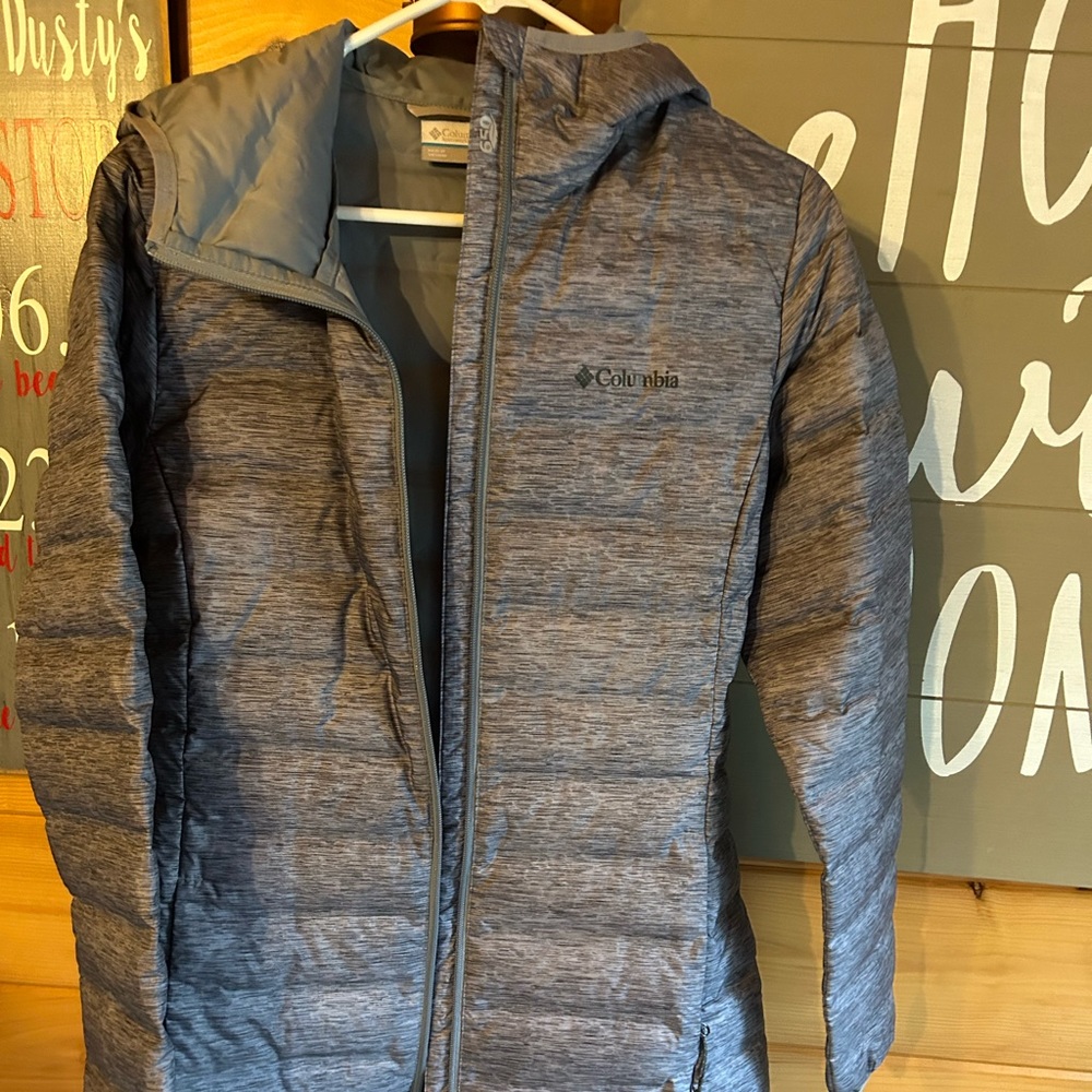 Columbia long puffer jacket